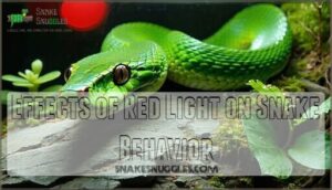 effects of red light on snake behavior