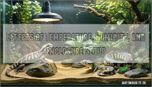 effects of temperature, humidity, and enclosure setup
