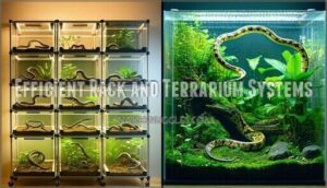 efficient rack and terrarium systems