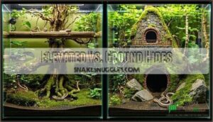 elevated vs. ground hides