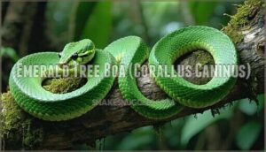 emerald tree boa (corallus caninus)