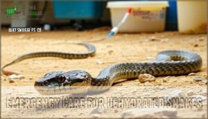 emergency care for dehydrated snakes