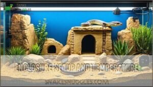 enclosure setup and temperature