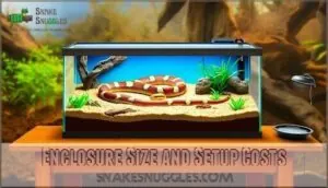 enclosure size and setup costs enclosure size and setup costs
