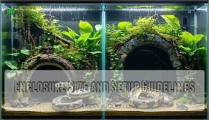 enclosure size and setup guidelines
