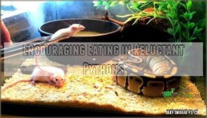 encouraging eating in reluctant pythons