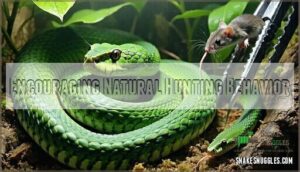 encouraging natural hunting behavior