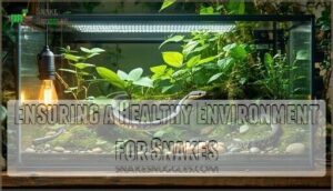 ensuring a healthy environment for snakes