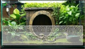 ensuring comfort and safety for your snake