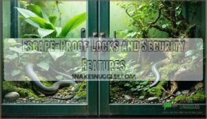 escape-proof locks and security features