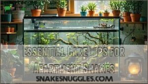 essential care tips for apartment snakes