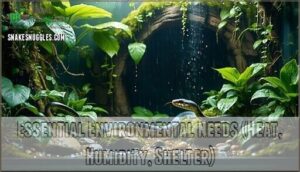 essential environmental needs (heat, humidity, shelter)