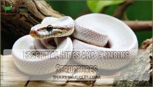 essential hides and climbing structures