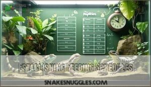 establishing feeding schedules