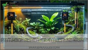 establishing temperature gradients for comfort