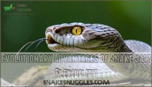 evolutionary advantages of snake jaw flexibility