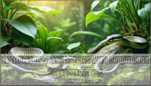 examples of snake species with unique odor characteristics