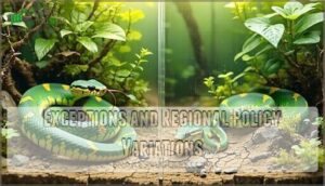 exceptions and regional policy variations