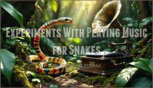 experiments with playing music for snakes