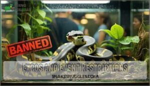 expos and event restrictions