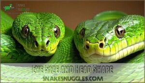 eye size and head shape