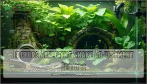 factors affecting snake adjustment periods