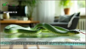 factors determining snakes' climbing preferences