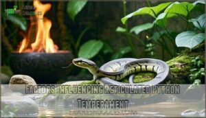 factors influencing reticulated python temperament