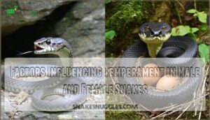 factors influencing temperament in male and female snakes