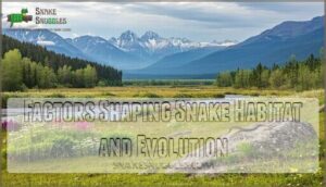 factors shaping snake habitat and evolution