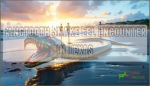 fangtooth snake eel encounter in texas