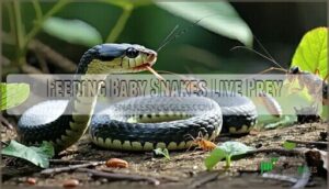 feeding baby snakes live prey