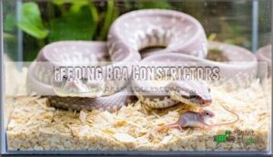 feeding boa constrictors