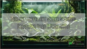 feeding different snake species