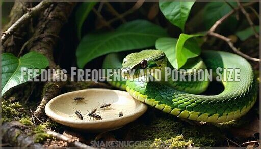 Stunning Rough Green Snake Feeding Frequency And Feeding Habits image