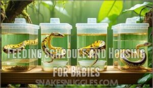 feeding schedule and housing for babies