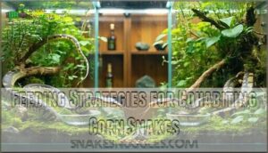 feeding strategies for cohabiting corn snakes