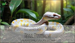 first proven recessive mutation in ball pythons
