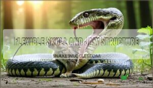 flexible skull and jaw structure
