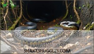 fossorial adaptations for burrowing in soil