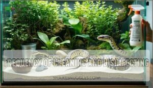 frequency of cleaning and disinfecting