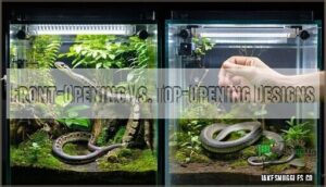 front-opening vs. top-opening designs