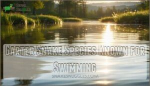 garter snake species known for swimming