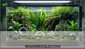 glass vivariums for corn snakes