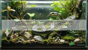 gradual prey size increase