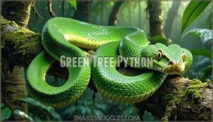 green tree python