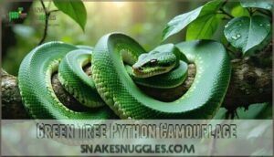 green tree python camouflage
