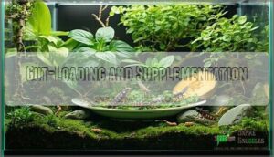 gut-loading and supplementation