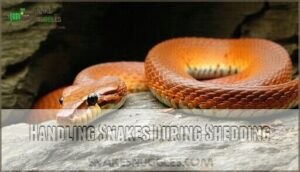handling snakes during shedding