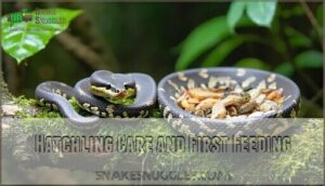 hatchling care and first feeding